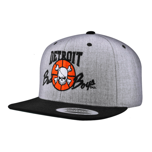 Detroit Bad Boys Heather Gray Snapback Hat