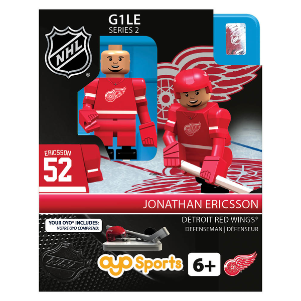 OYO Sportstoys Detroit Red Wings Jonathan Ericsson Home Jersey Collectible Figurine - Generation 1
