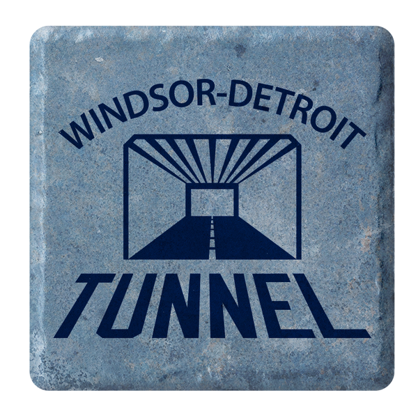 Windsor-Detroit Tunnel Stone Tile Coaster