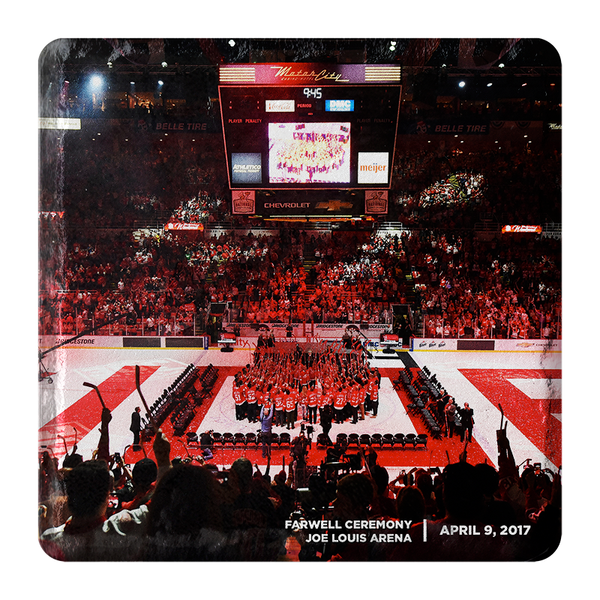 Joe Louis Arena Farewell Ceremony Stone Tile Coaster