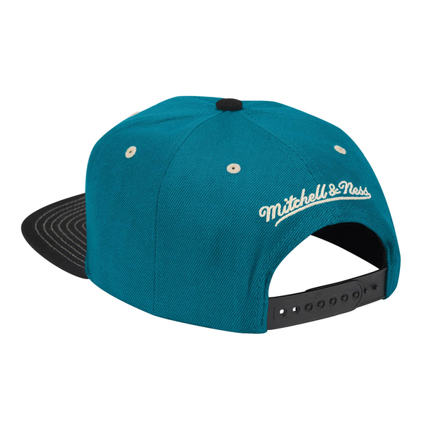 Mitchell & Ness Detroit Pistons Teal Hardwood Classic Contrast Stitch Snapback Hat