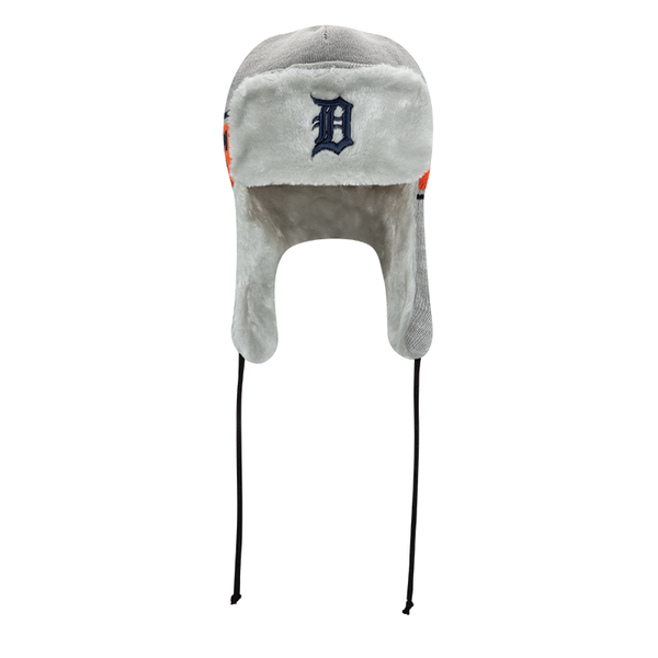New Era Detroit Tigers Gray A3 Knit Trapper Hat