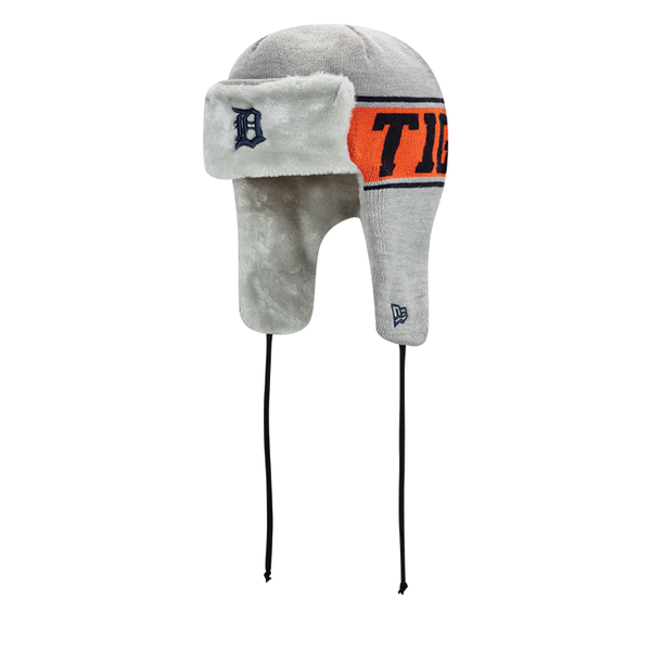 New Era Detroit Tigers Gray A3 Knit Trapper Hat