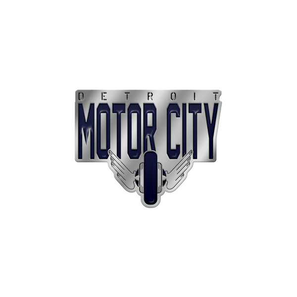 MI Culture Detroit Motor City Wheel Lapel Pin