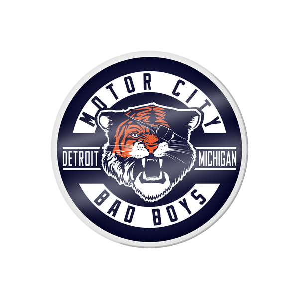 Motor City Bad Boys Detroit Michigan Tiger Acrylic Magnet