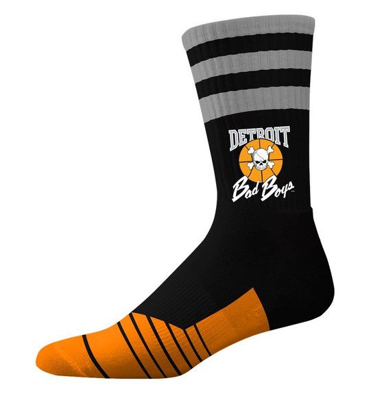 Detroit Bad Boys Black Delta Crew Socks