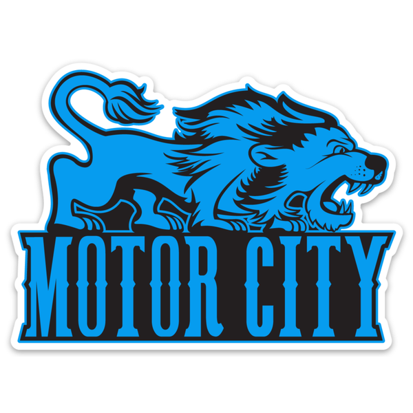 Motor City Bad Boys Motor City Lion Die Cut Vinyl Decal
