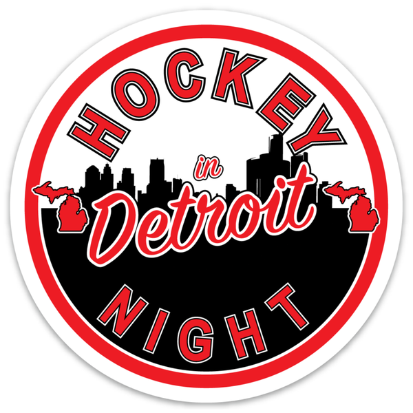 Motor City Bad Boys Hockey Night in Detroit Vinyl Decal