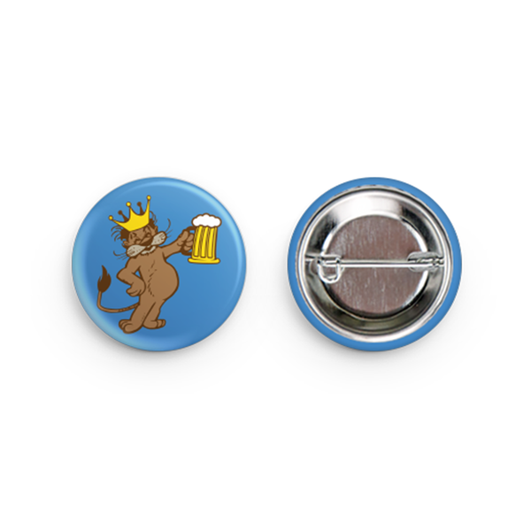 Motor City Bad Boys Blue Honolulu Brew Crew Lion Button