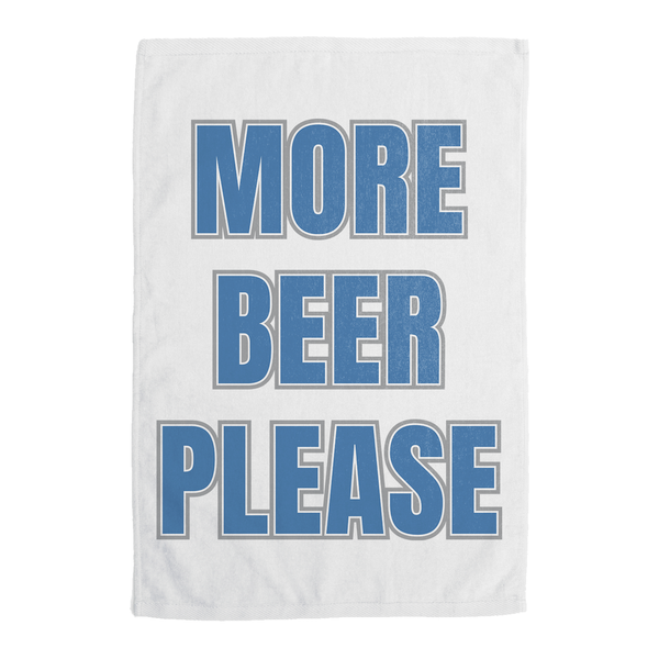 More Beer Please MI Culture Rally Towel - White