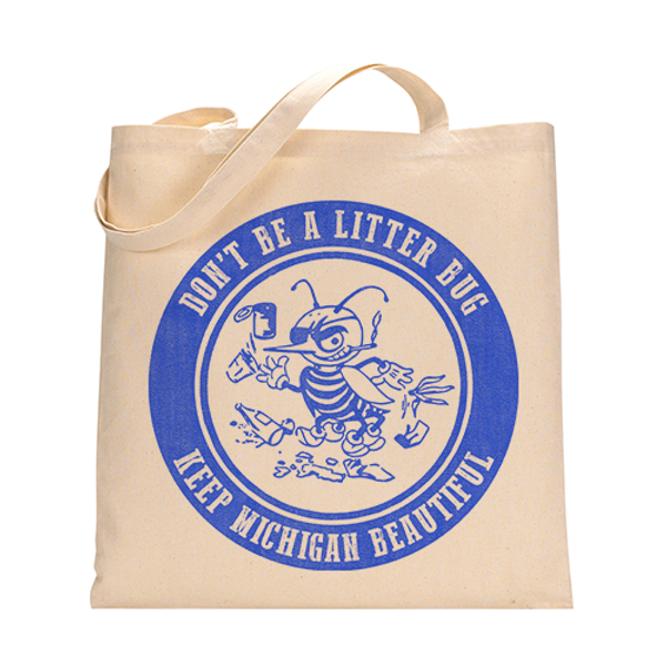 MI Culture Natural Litter Bug Canvas Tote