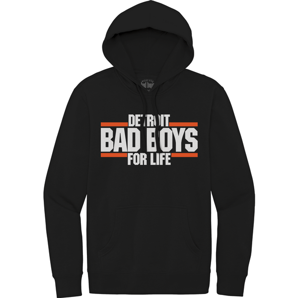 Detroit Bad Boys For Life MI Culture Pullover Hoodie - Black