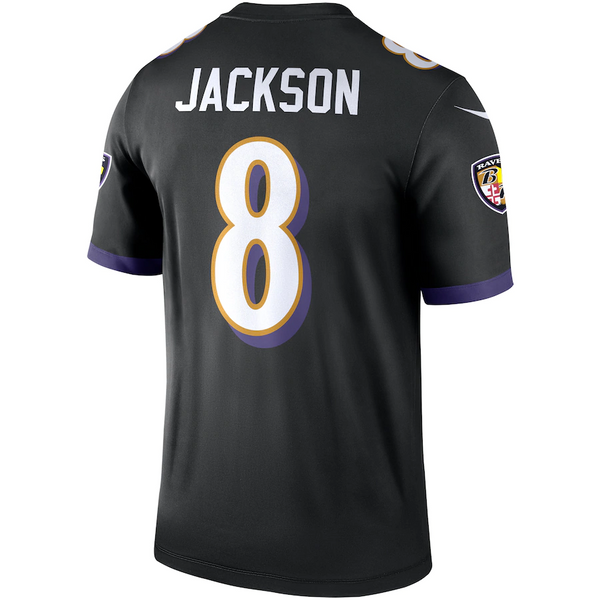 Nike Baltimore Ravens Black Lamar Jackson Alternate Legend Jersey - Gameday  Detroit