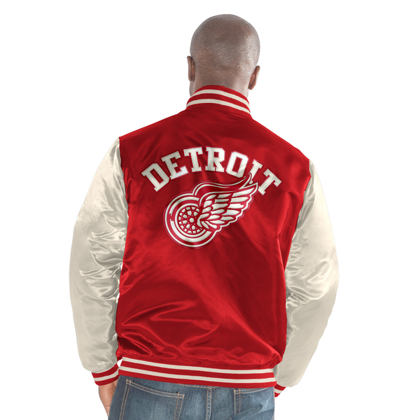 Starter Detroit Red Wings Red Satin Full-Snap Jacket