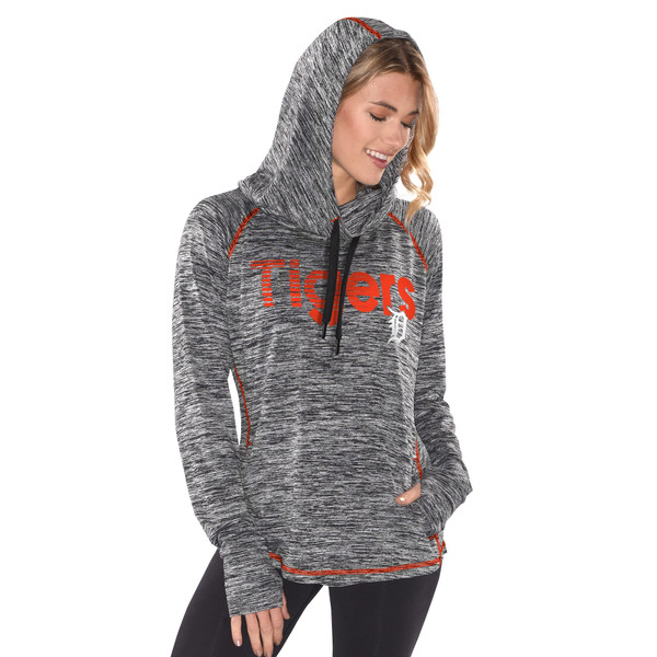 Nike Detroit Tigers Women's Navy Club Tri-Blend Pullover Hoodie