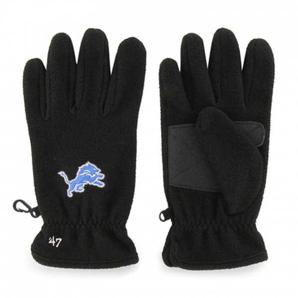 47 Brand Detroit Lions Black Fleece Gloves