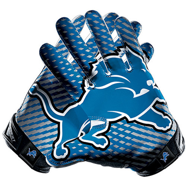 Nike Detroit Lions Blue Vapor Jet 2.0 Gloves - Gameday Detroit