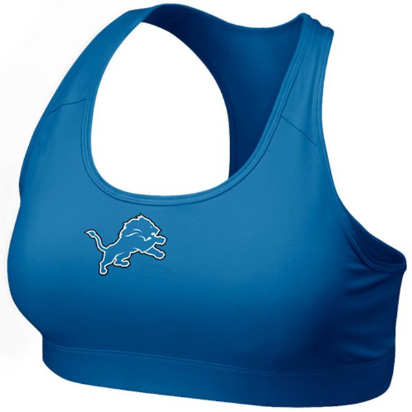 Nike Detroit Lions Women's Blue Pro Sports Bra