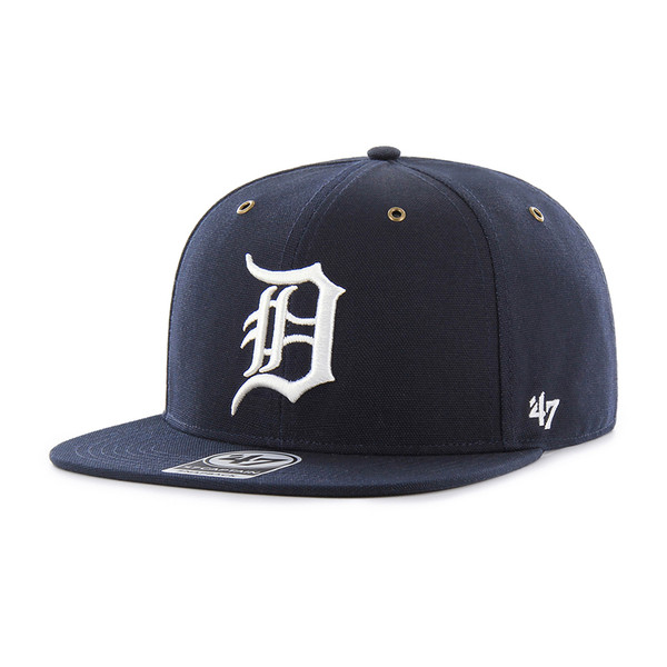 47 Brand Detroit Tigers Navy Carhartt Captain Snapback Hat