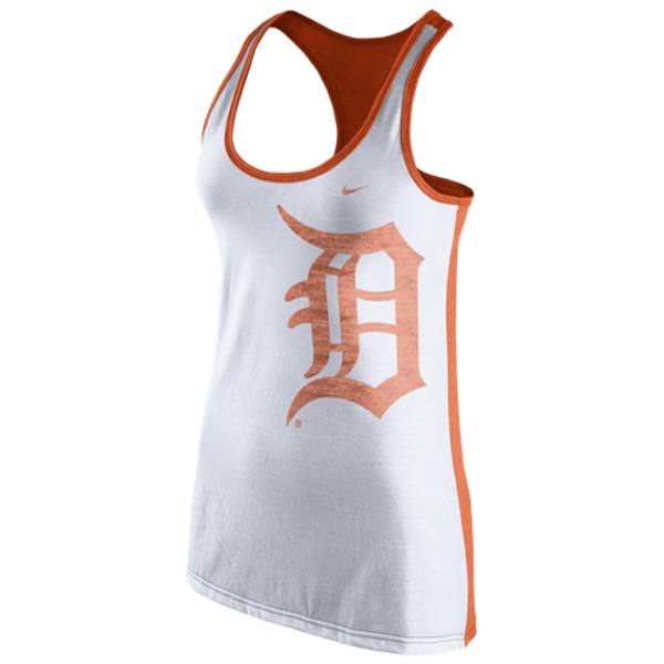 Nike Detroit Tigers Women's Orange Dri-Blend Loose Fit Tank Top