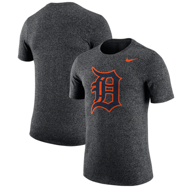 Nike Detroit Tigers Dark Gray Heather Marled T-Shirt