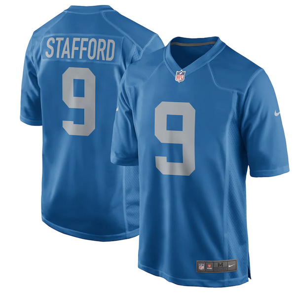 Nike Detroit Lions Blue Matthew Stafford Alternate Game Jersey