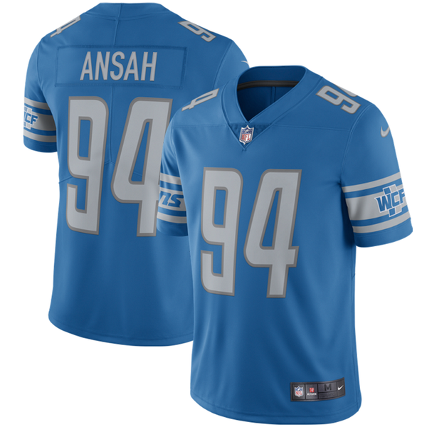 Nike Detroit Lions Blue Ezekiel Ansah Limited Jersey