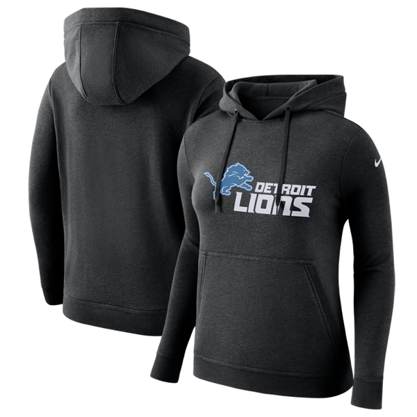 Nike Detroit Lions Women's Black Pullover Club Hoodie