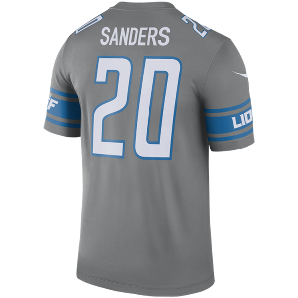 Nike Detroit Lions No20 Barry Sanders Lights Out Grey Men's Stitched NFL Elite Jersey