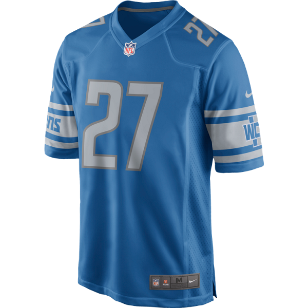 Nike Detroit Lions Blue Glover Quin Game Jersey