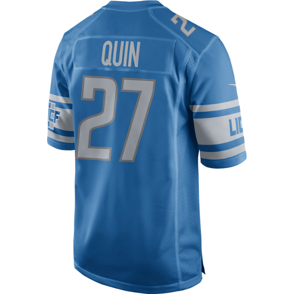 Nike Detroit Lions Blue Glover Quin Game Jersey