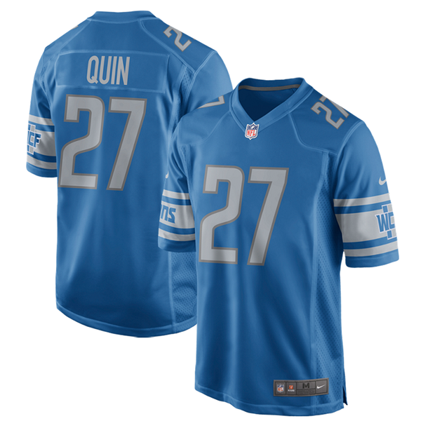 Nike Detroit Lions Blue Glover Quin Game Jersey