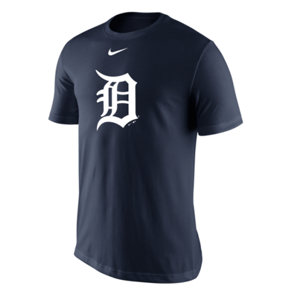 Nike Detroit Tigers Navy Dri-FIT Logo Perfomance T-Shirt