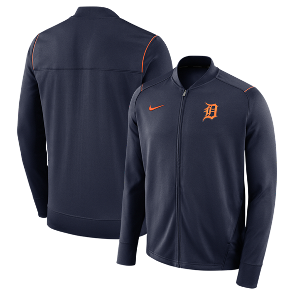 Nike Detroit Tigers Navy Dry Game Full-Zip Jacket