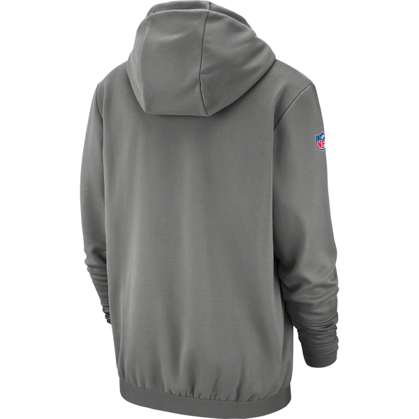 Detroit Lions Nike Sideline Logo Performance Pullover Hoodie - Blue