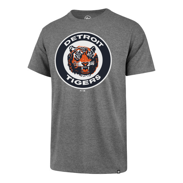 Detroit Tigers 47 Brand Cooperstown Franklin T-Shirt - Gray