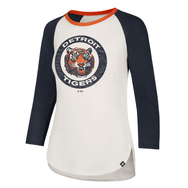 Nike Men's Detroit Tigers Navy Arch Over Logo Long Sleeve T-Shirt