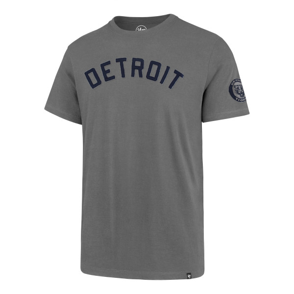 47 Brand Detroit Tigers Wolf Gray Cooperstown Vintage Fieldhouse Short Sleeve T-Shirt