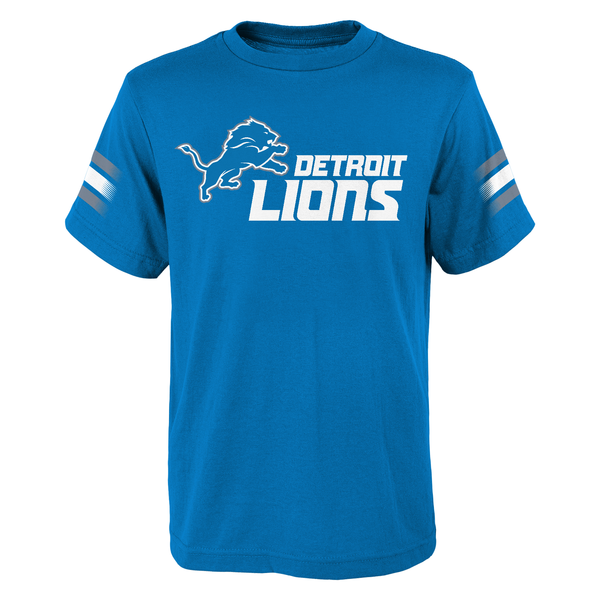 Outerstuff Detroit Lions Youth Blue Goal Line T-Shirt