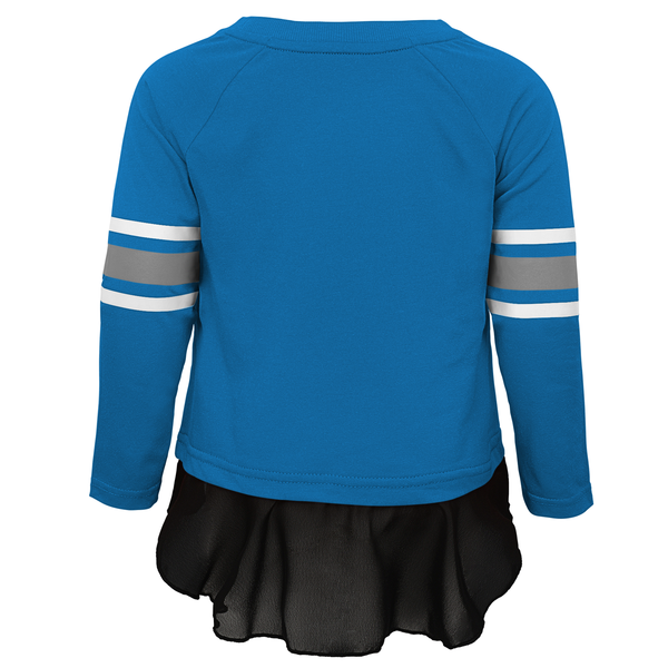 Outerstuff Detroit Lions Girls Child Blue Mini Formation Long Sleeve Top and Leggings