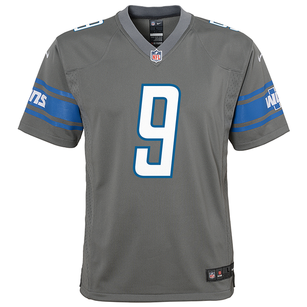 Nike Detroit Lions No9 Matthew Stafford Light Blue Team Color Women's Stitched NFL Elite Draft Him Shimmer Jersey