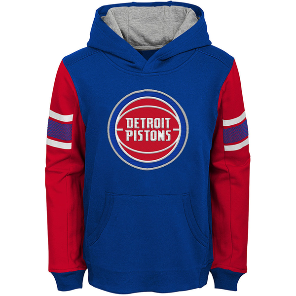 Outerstuff Detroit Pistons Youth Blue Block Action Pullover Hoodie