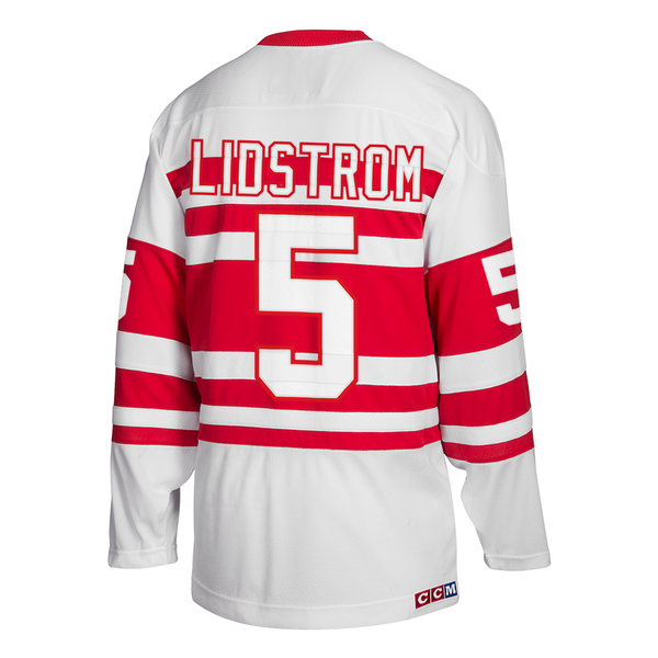 No5 Nicklas Lidstrom Black 100th Anniversary Jersey