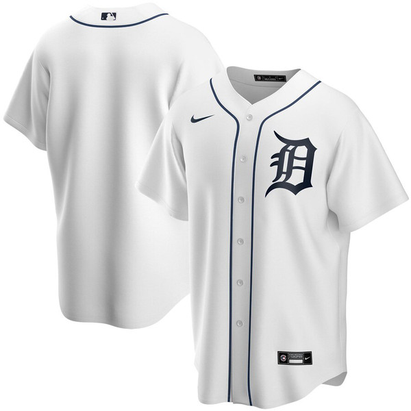 Nike Detroit Tigers White Home Akil Baddoo Official Replica Jersey