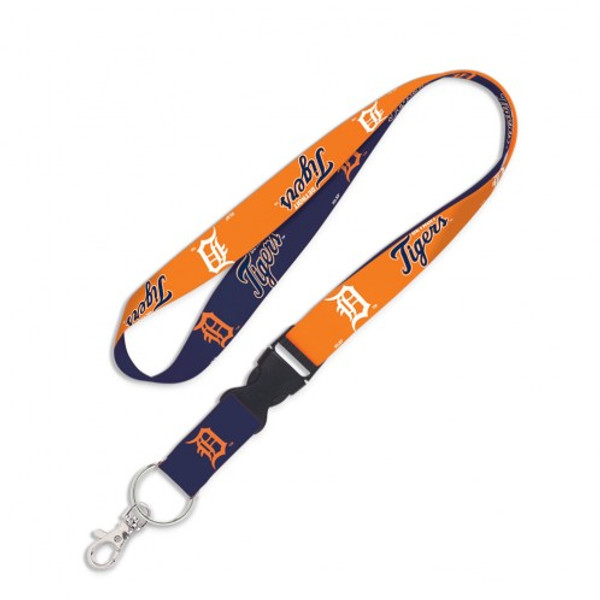 Detroit Tigers WinCraft Lanyard with Detachable Buckle - Navy/Orange