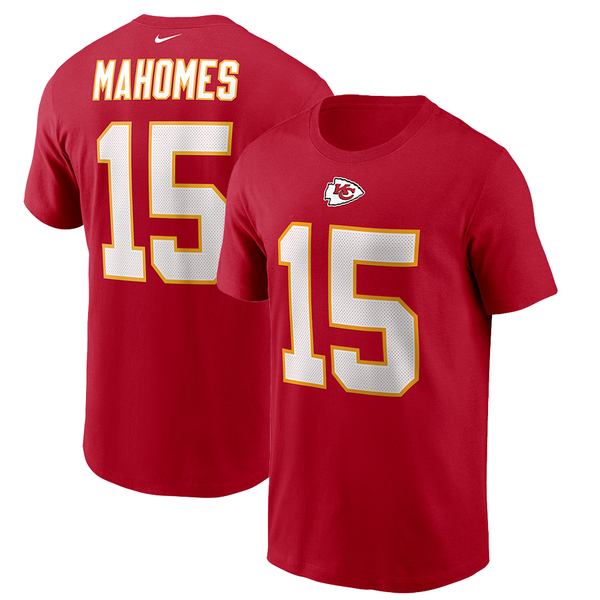Nike Kansas City Chiefs Red Patrick Mahomes Player Name & Number T-Shirt