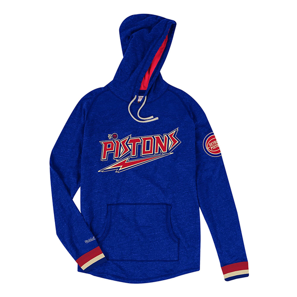 Mitchell & Ness Detroit Pistons Royal Heather Lightweight Pullover Hoodie