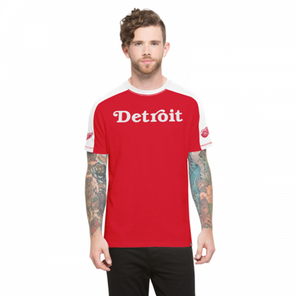 47 Brand Detroit Red Wings Redbound Red Pointman Short Sleeve T-Shirt