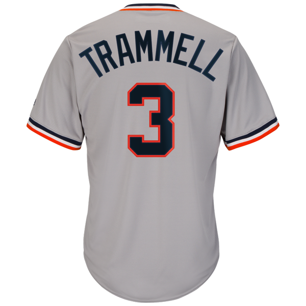 Majestic Detroit Tigers Road Gray Alan Trammell Cooperstown 1984 Cool Base  Replica Jersey - Gameday Detroit