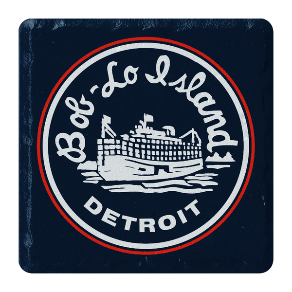 Boblo Island Boat Detroit Stone Tile Coaster